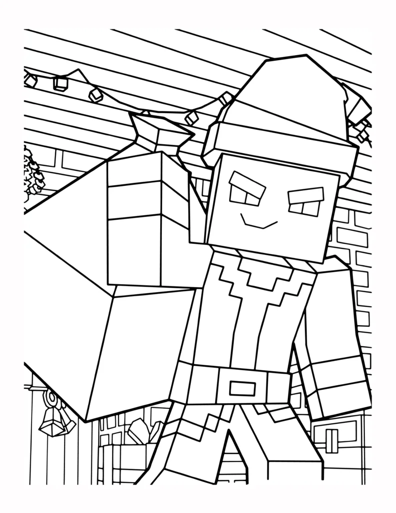 3 Zla Swiateczna Swinka Minecrafta Swietujaca Boze Narodzenie