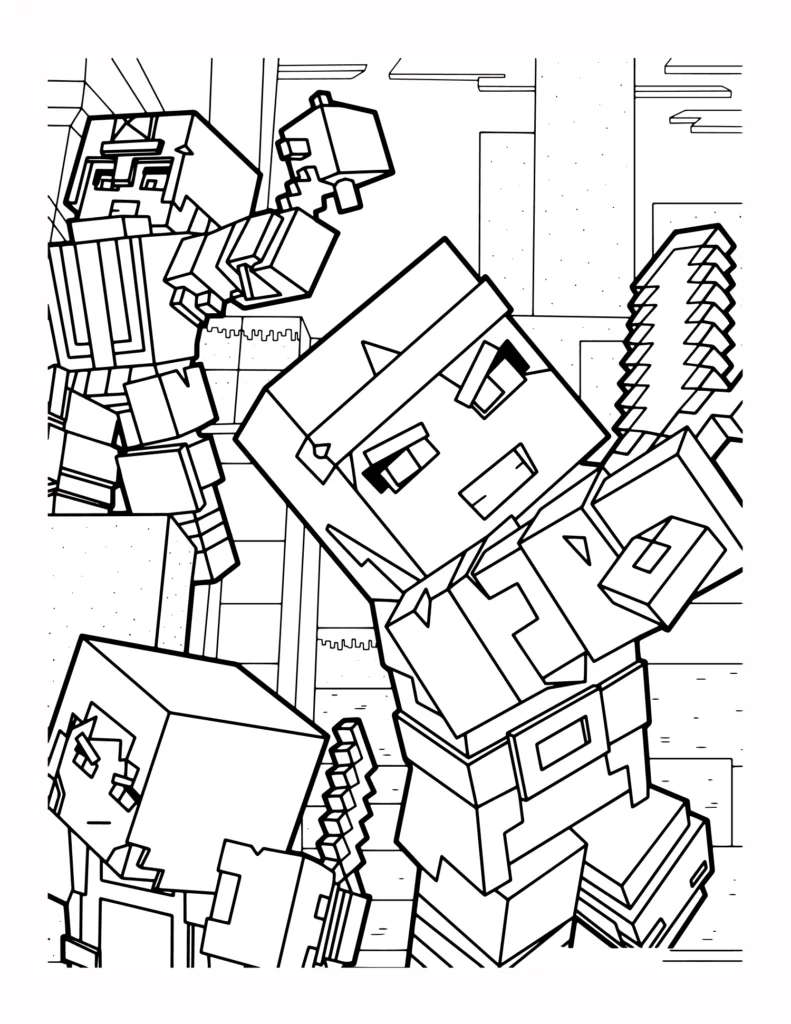 38 Kolorowanka Minecraft Dungeons