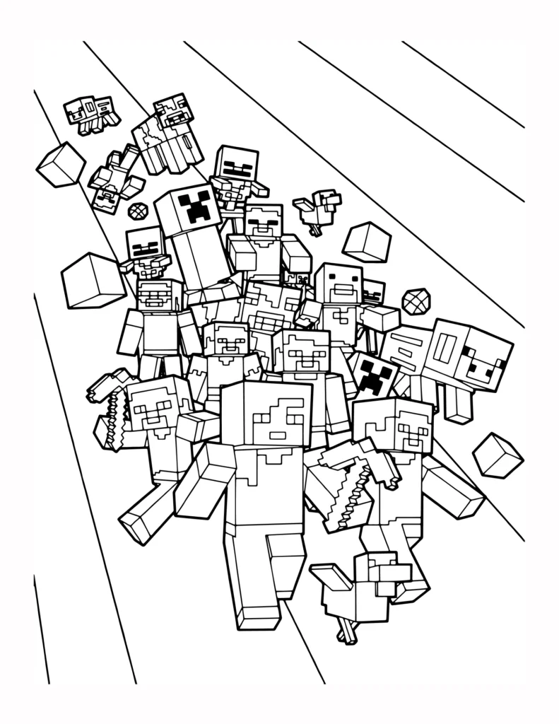 46 Mob z Minecrafta z Steveem Creeperem Alex Swinka i Wiecej