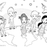 Dzieci swiata kolorowanka 3