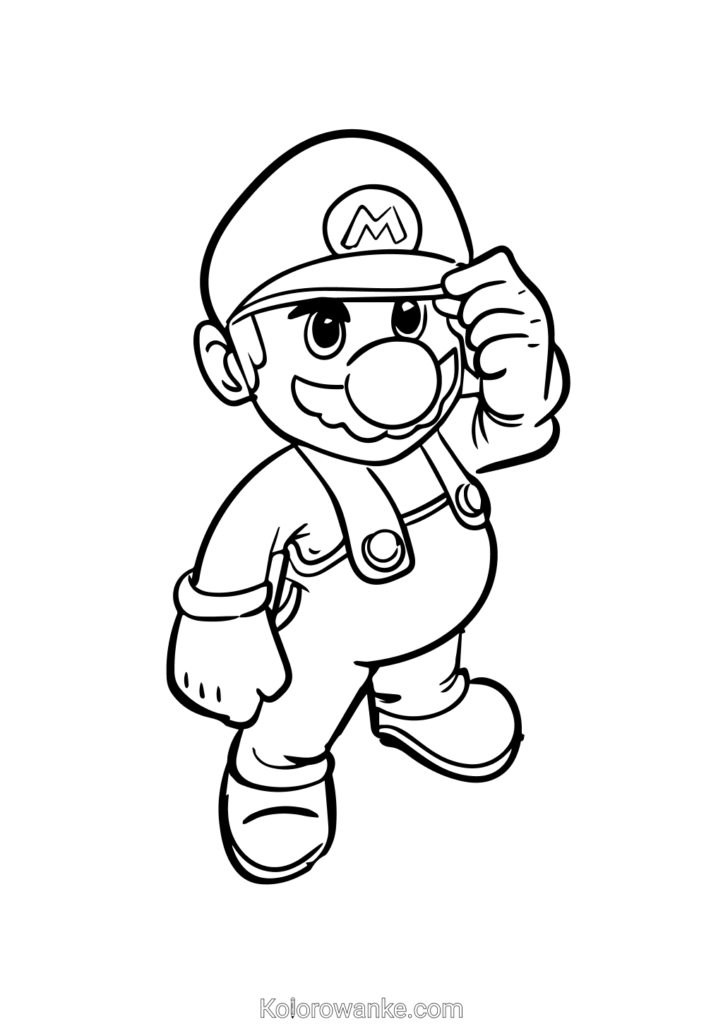 Mario Bros kolorowanka 3 1