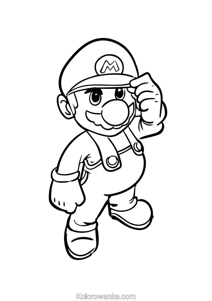 Mario Bros kolorowanka 3 1
