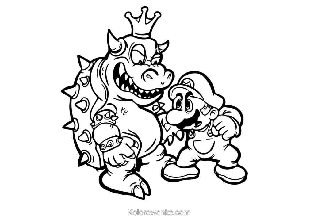 Mario Bros kolorowanka 3