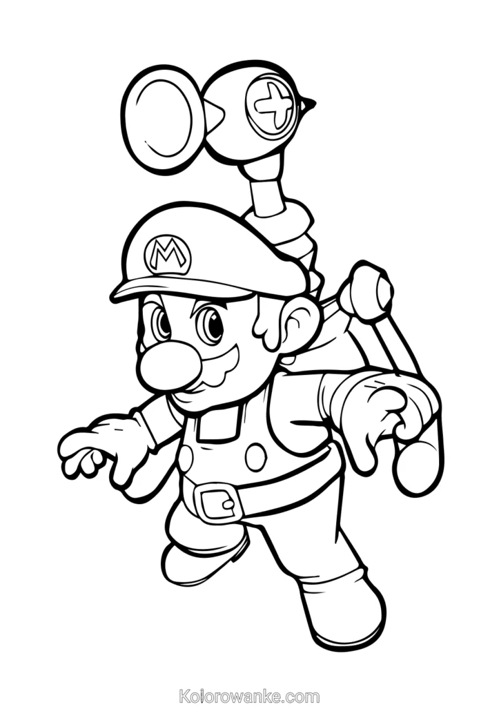 Mario Bros kolorowanka 4 1