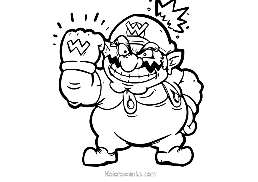Mario Bros kolorowanka 4