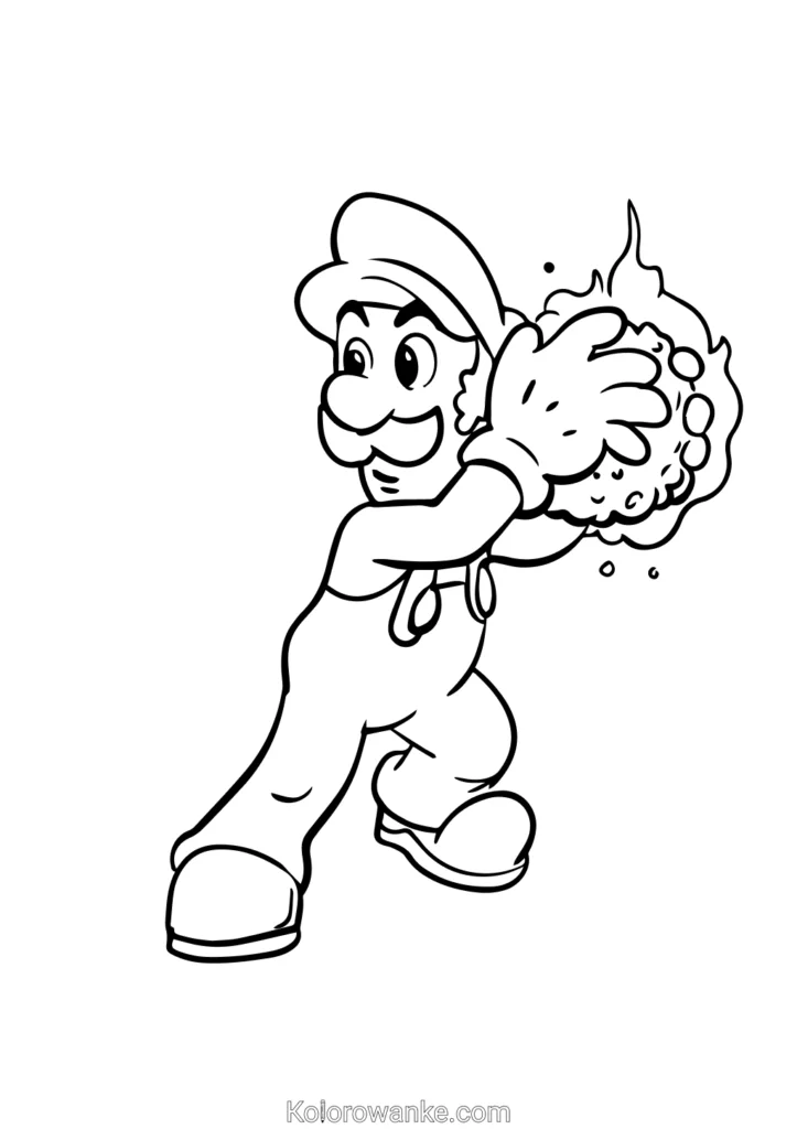 Mario Bros kolorowanka 5