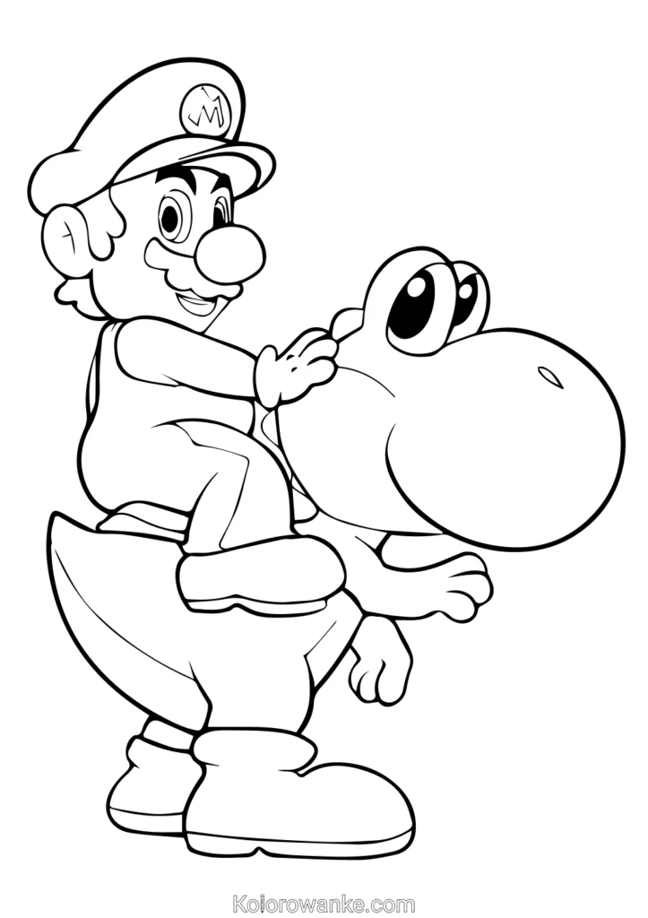 Mario Bros kolorowanka 6