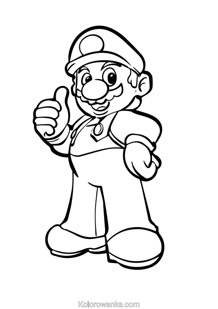 Mario Bros kolorowanka 7