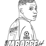 Mbappe kolorowanka 3