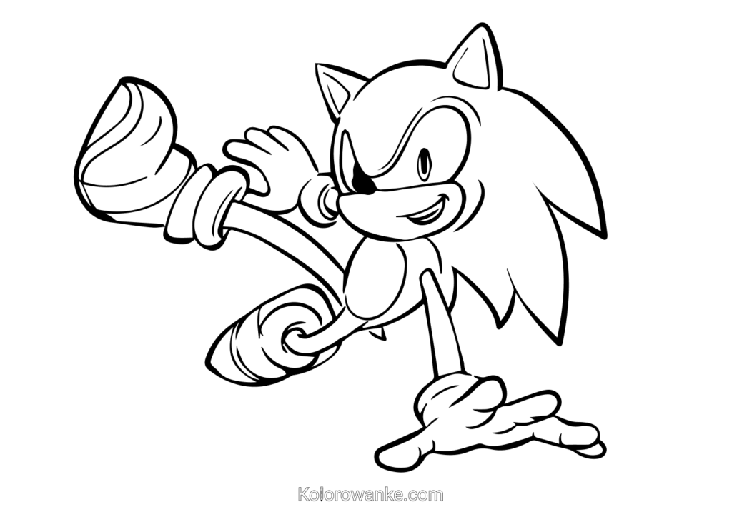 Sonic kolorowanka