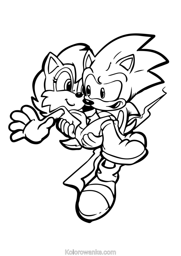 Sonic kolorowanka 2 1