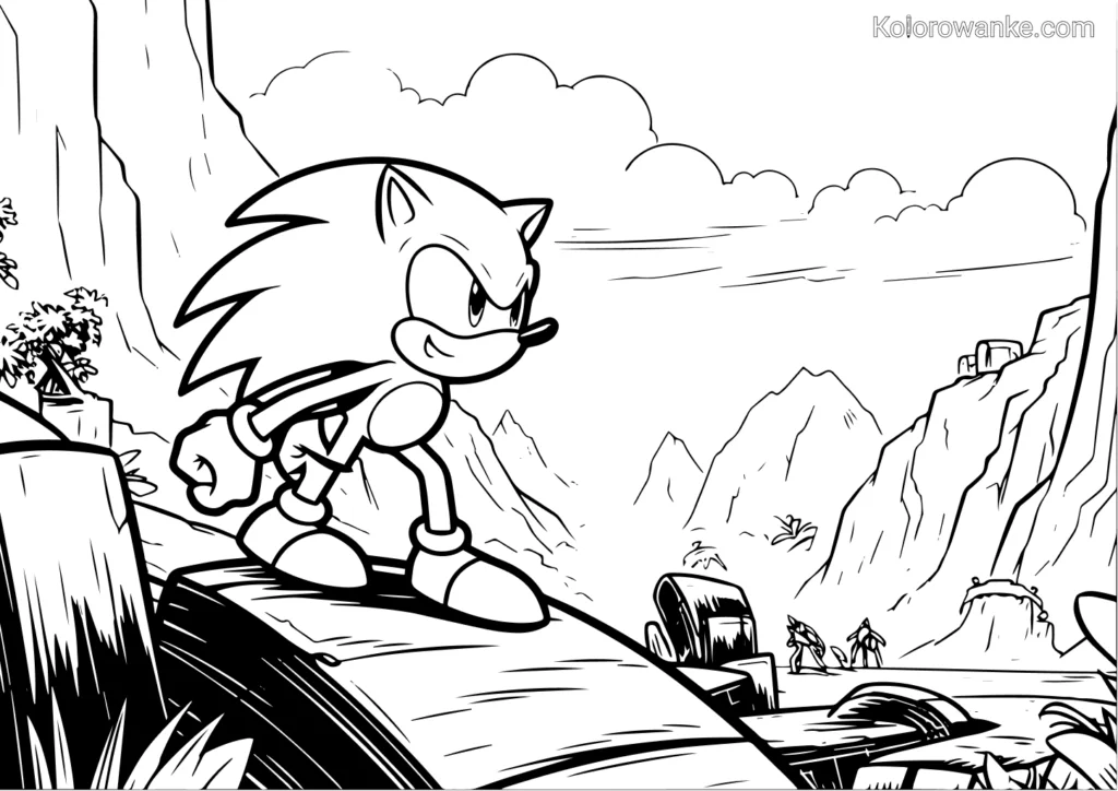 Sonic kolorowanka 2