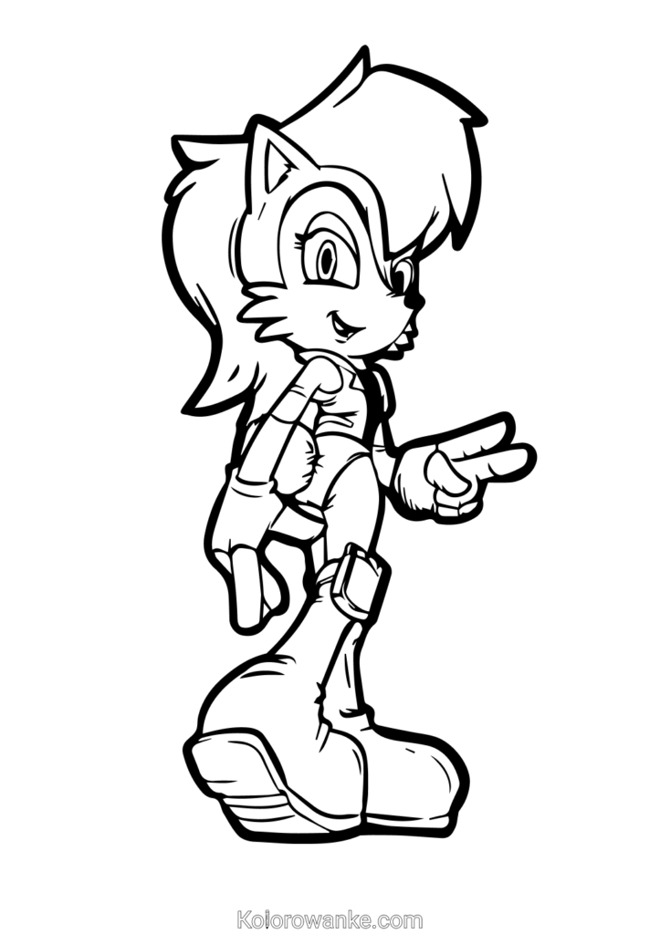 Sonic kolorowanka 3 1