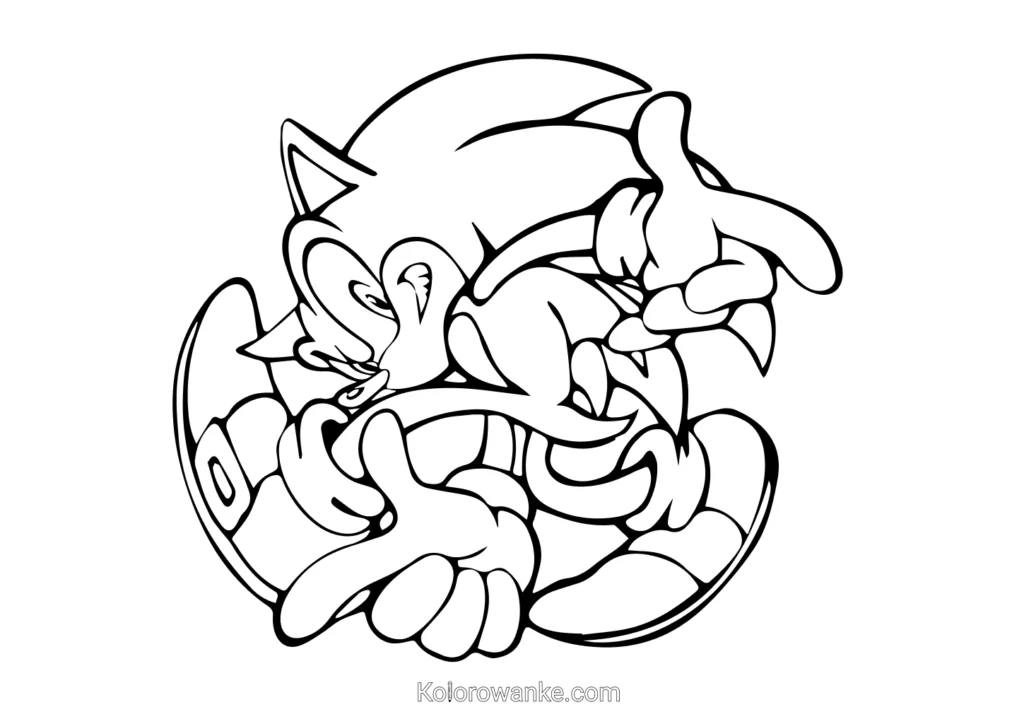 Sonic kolorowanka 3