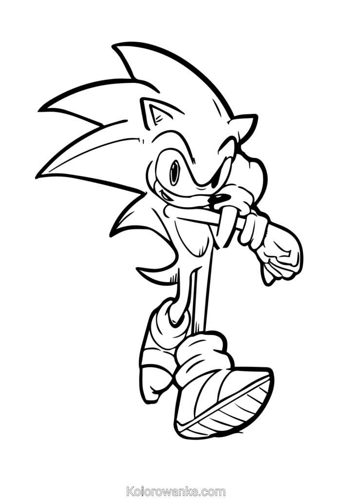 Sonic kolorowanka 4 1