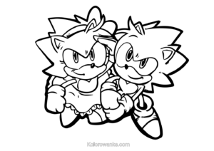 Kolorowanki Sonic PDF do druku