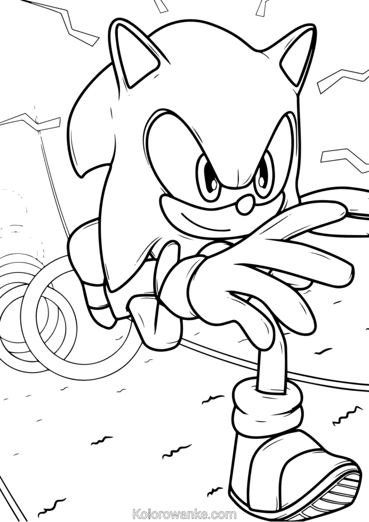 Sonic kolorowanka 5 1