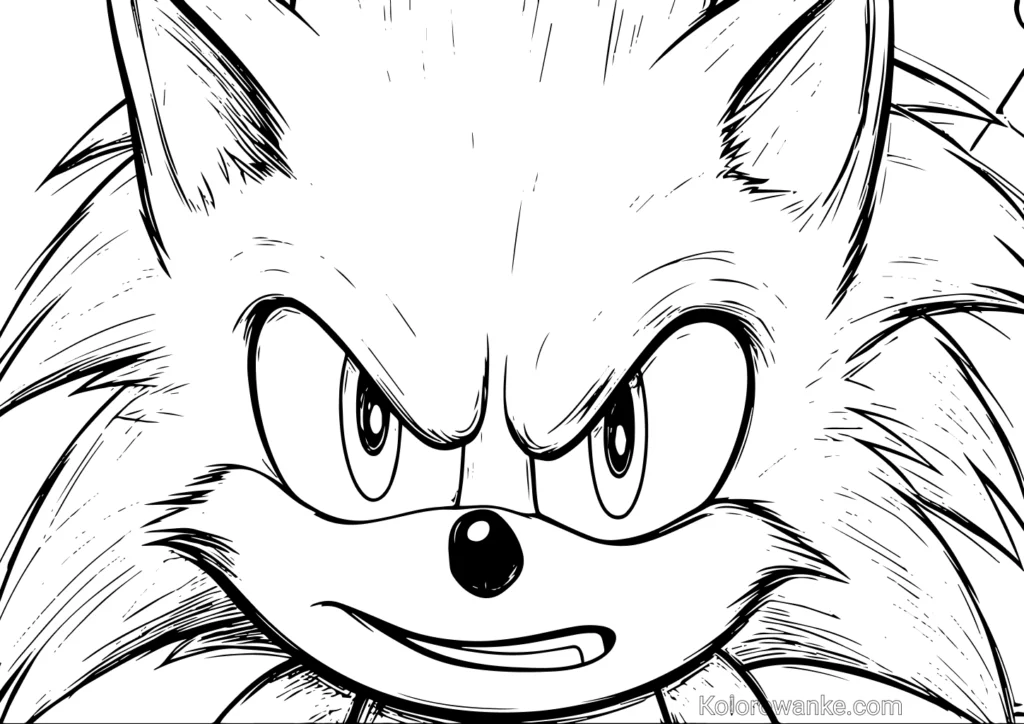 Sonic kolorowanka 5