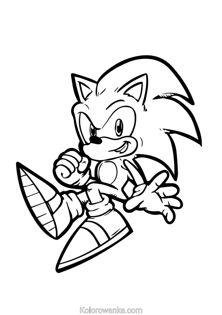 Sonic kolorowanka 6 1