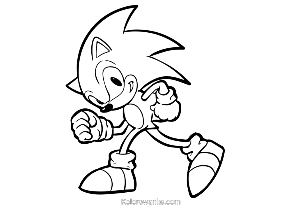 Sonic kolorowanka 6