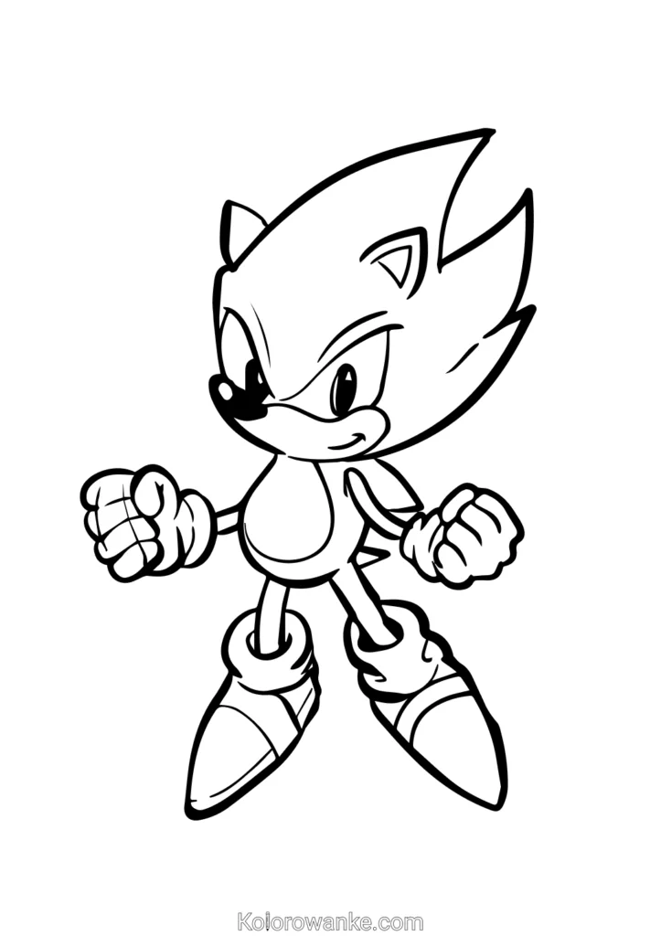 Sonic kolorowanka 7