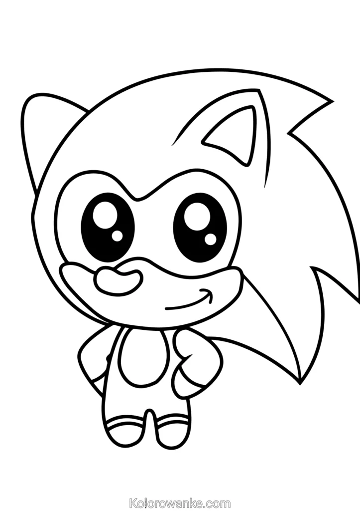 Sonic kolorowanka 8
