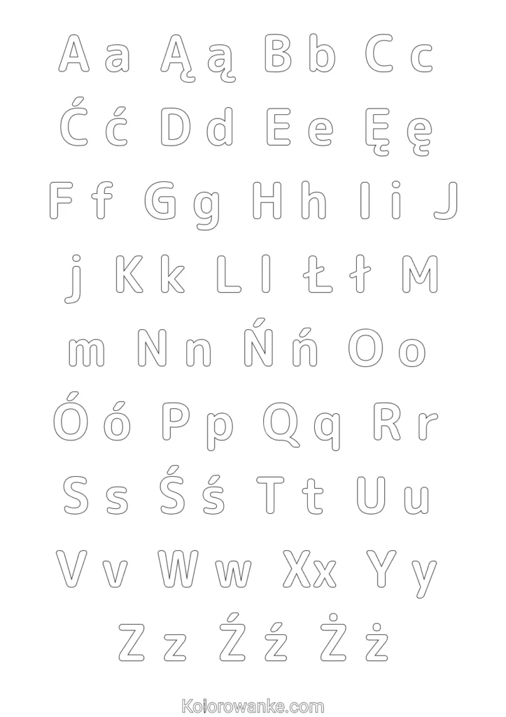 gotowe litery do wydrukowania pdf