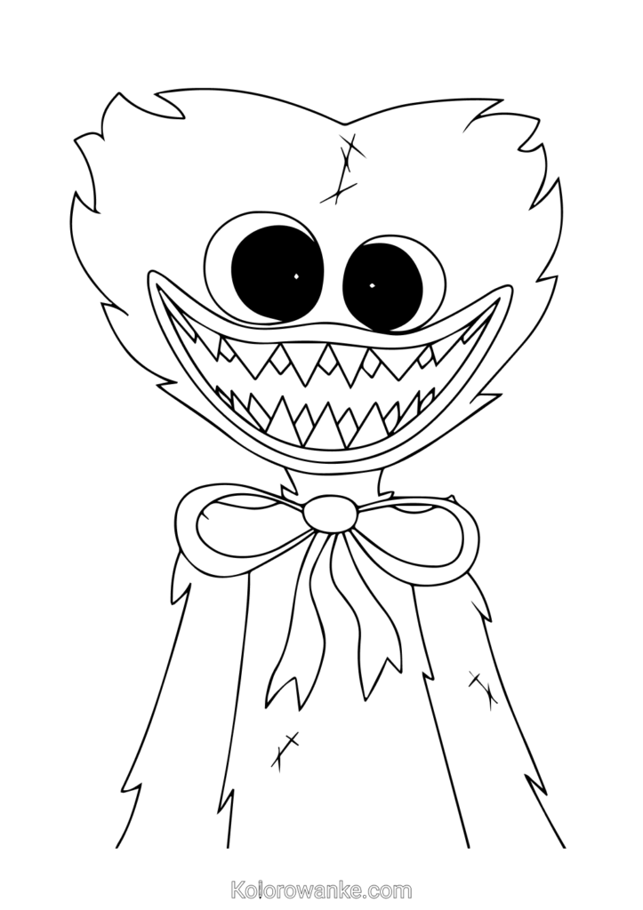 huggy wuggy kolorowankabing kolorowanka do druku 1