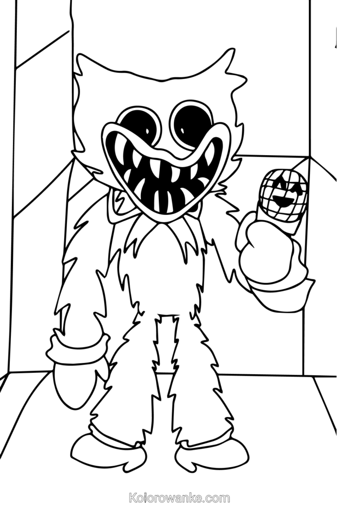 huggy wuggy kolorowankabing kolorowanka do druku 13