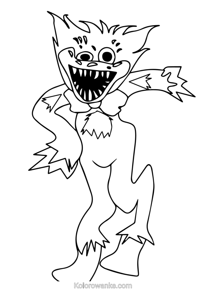 huggy wuggy kolorowankabing kolorowanka do druku 14