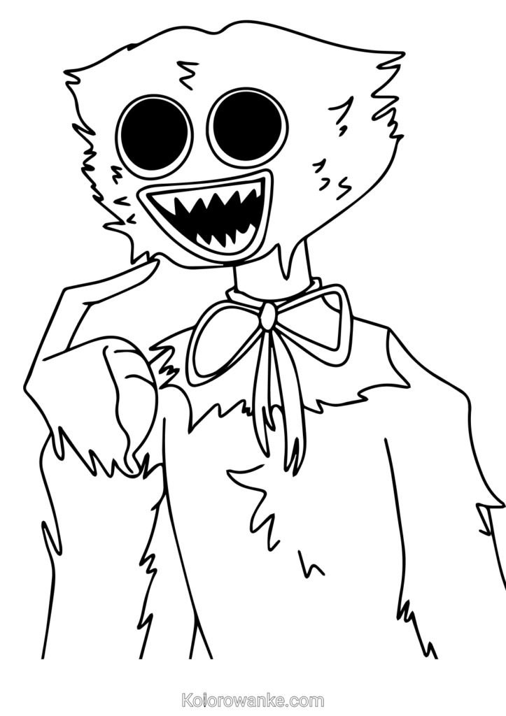huggy wuggy kolorowankabing kolorowanka do druku 2
