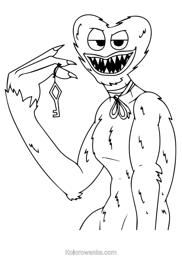 huggy wuggy kolorowankabing kolorowanka do druku 7