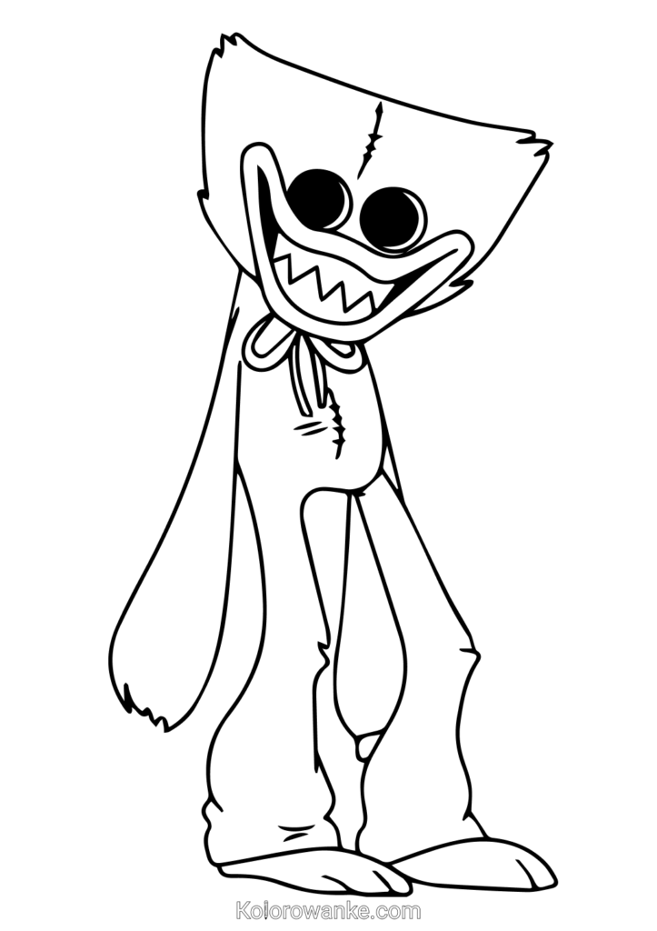 huggy wuggy kolorowankabing kolorowanka do druku