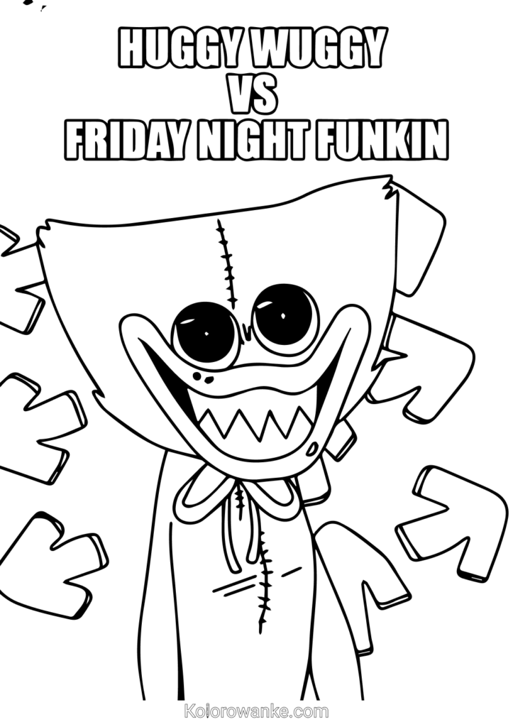 huggy wuggy kolorowankabing kolorowanka do druku 9