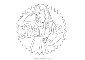 Darmowe kolorowanki Barbie, PDF do druku