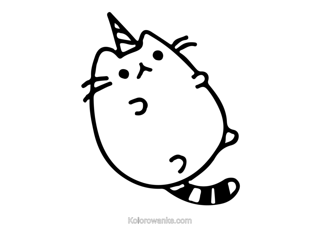 kolorowanki Pusheen jednorozec 7