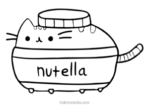 Kolorowanki Pusheen Nutella