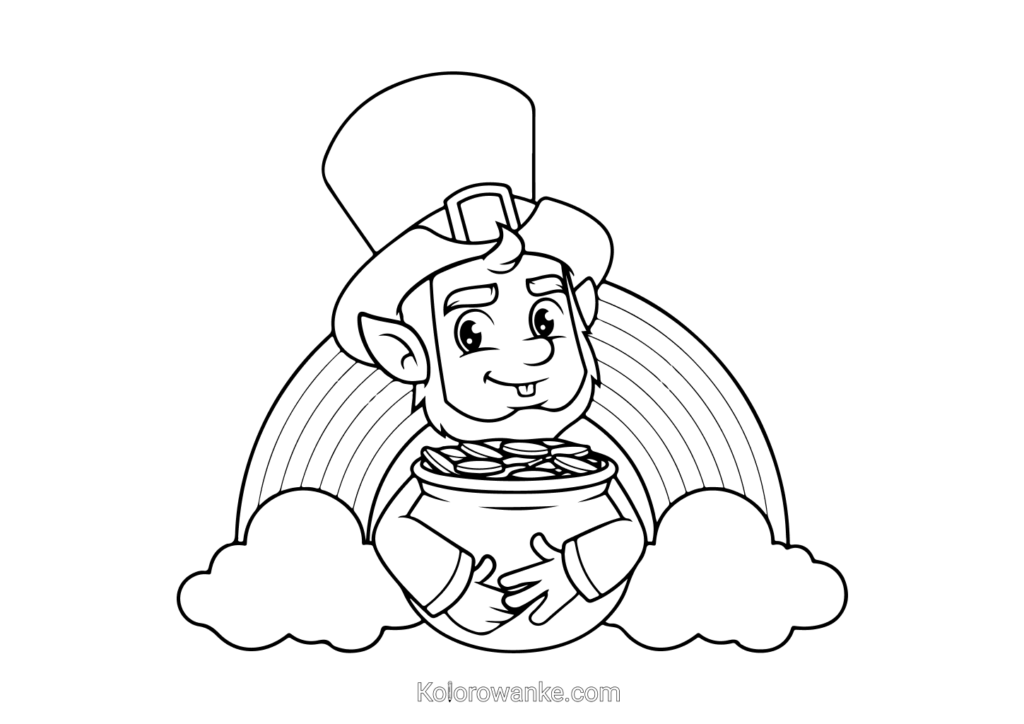 kolorowanki leprechaun 10