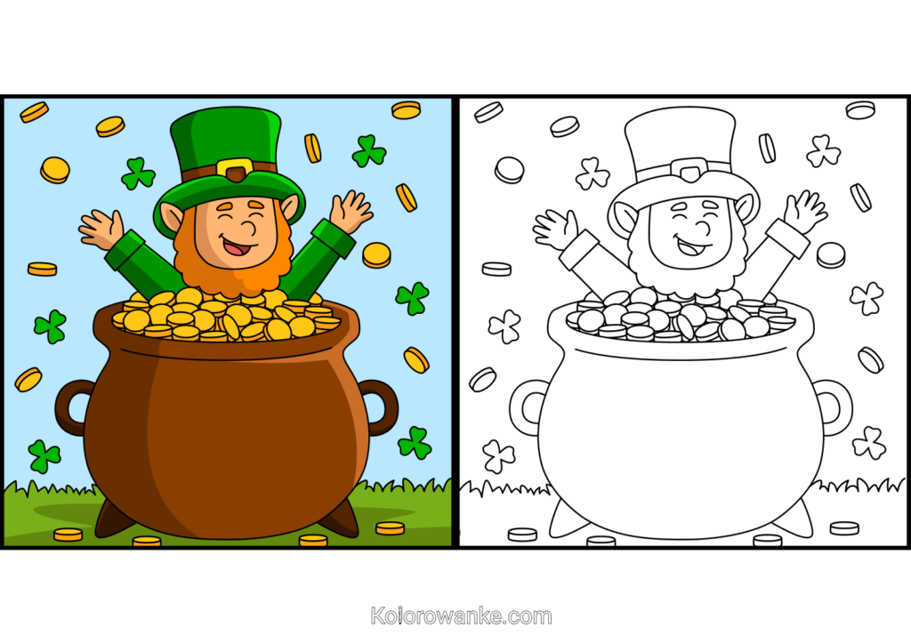 kolorowanki leprechaun 3