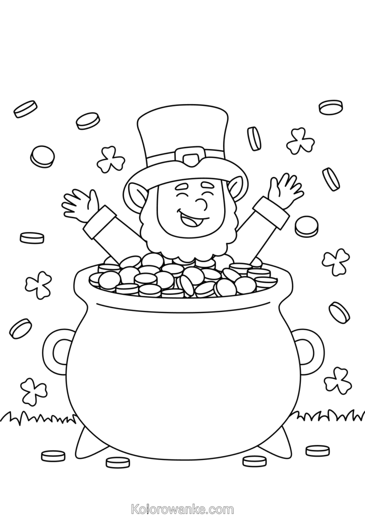 kolorowanki leprechaun 4