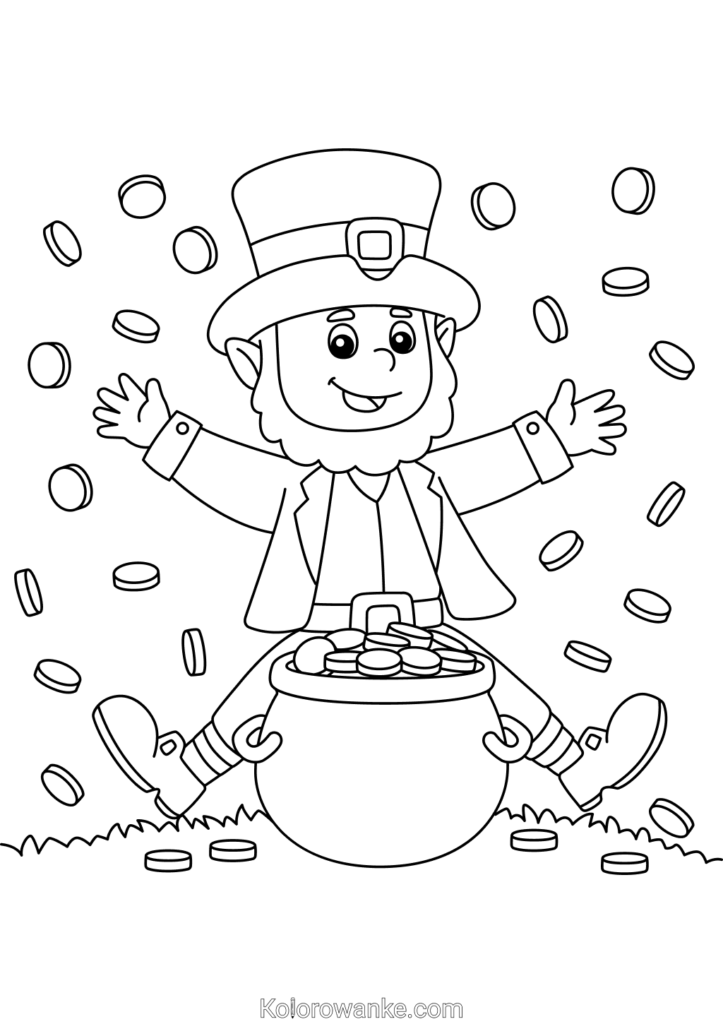 kolorowanki leprechaun 5