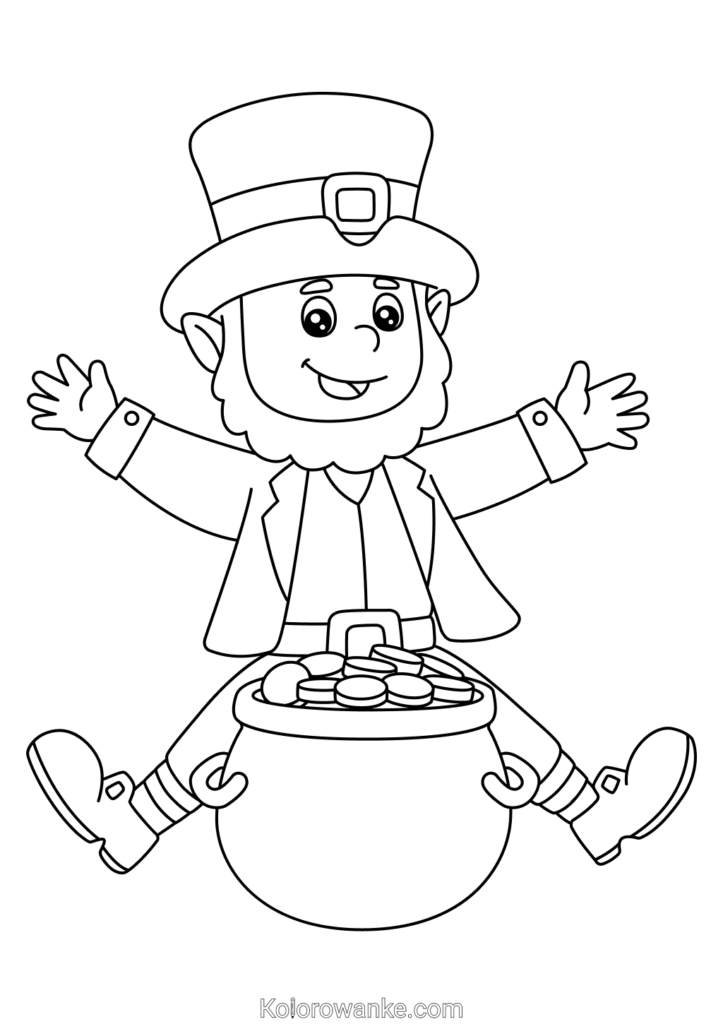kolorowanki leprechaun 6