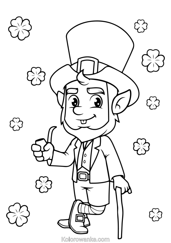 kolorowanki leprechaun 7