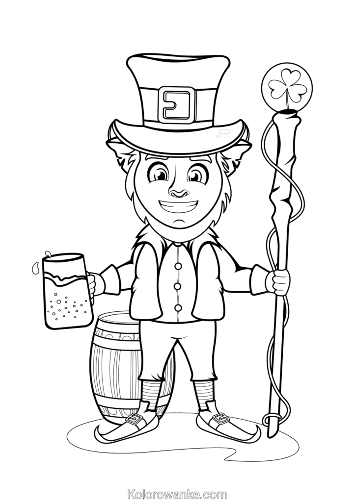 kolorowanki leprechaun 9