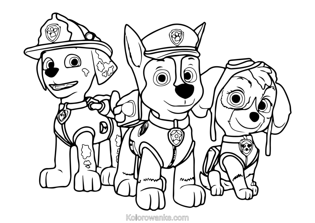 psi patrol kolorowanka 7