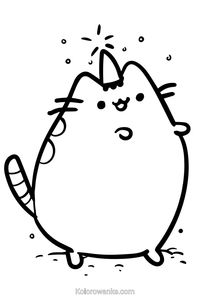 Pusheen i Stożek Urodzinowy