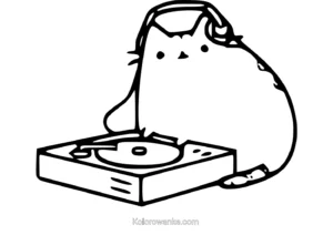 pusheen kolorowanka 3
