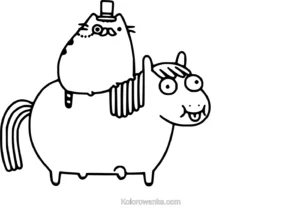 pusheen kolorowanka 36