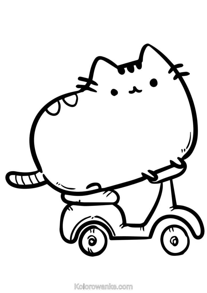Pusheen na Hulajnodze