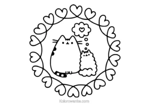 pusheen kolorowanka 5